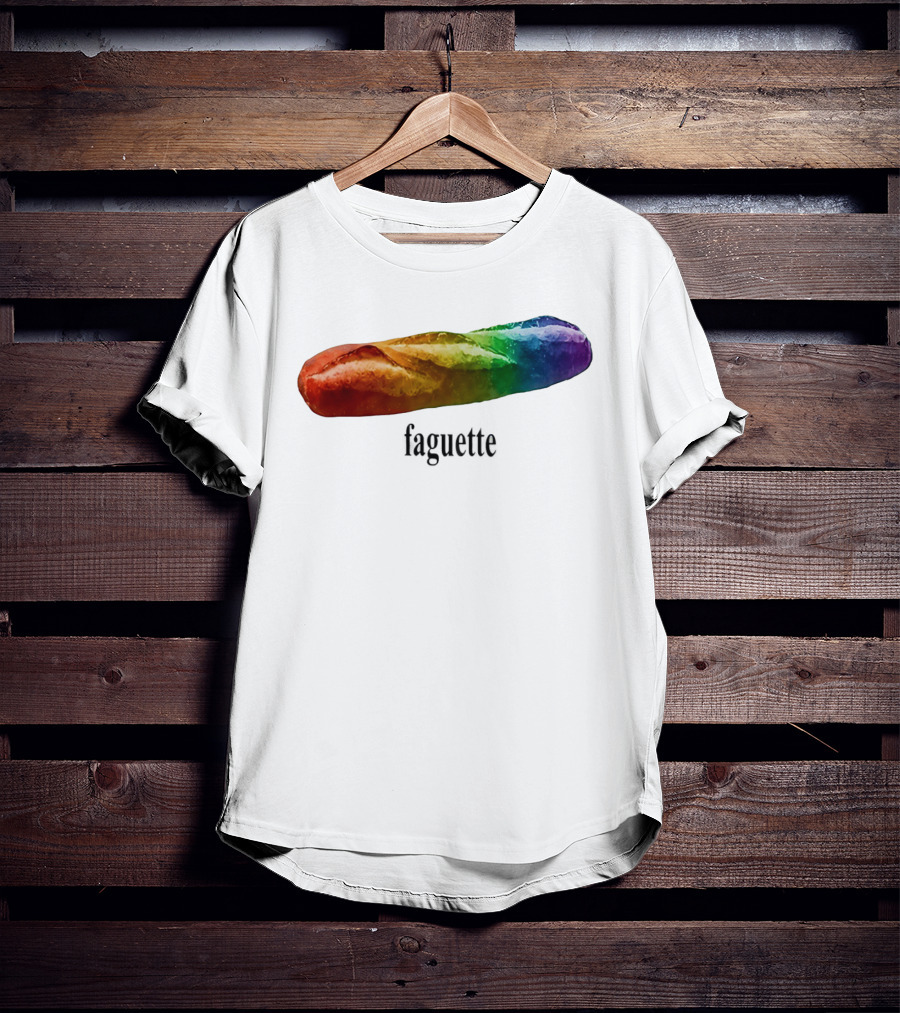 Baguette Rainbow Faguette LGBT Pride Colorful Bakery Equality T-Shirt