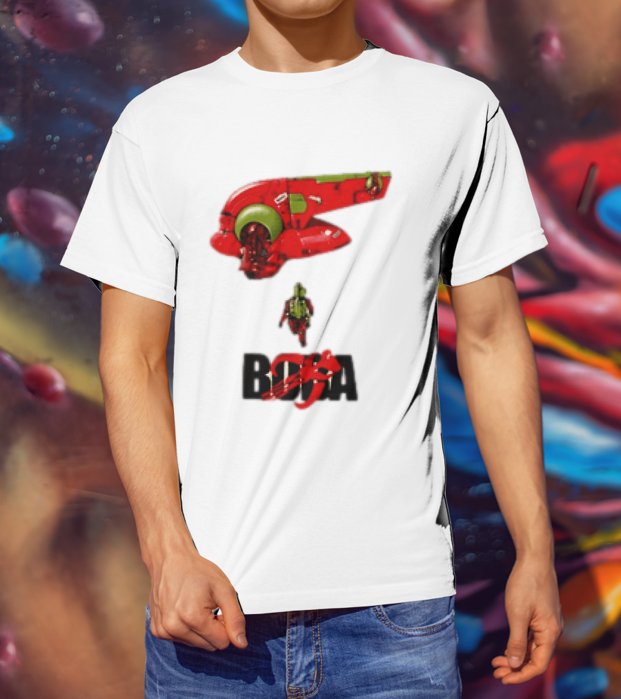 Bobakira Star Wars Boba Fett Mashup Slave I Spaceship And Armor T-Shirt