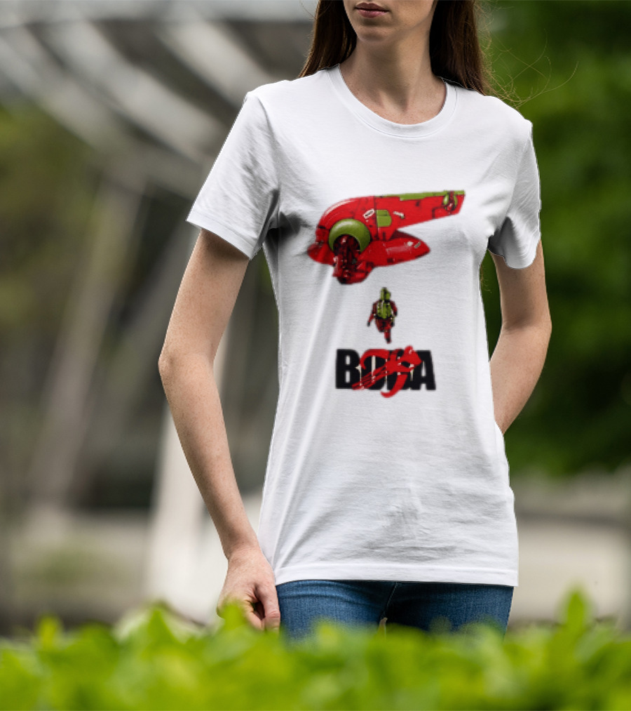 Bobakira Star Wars Boba Fett Mashup Slave I Spaceship And Armor T-Shirt