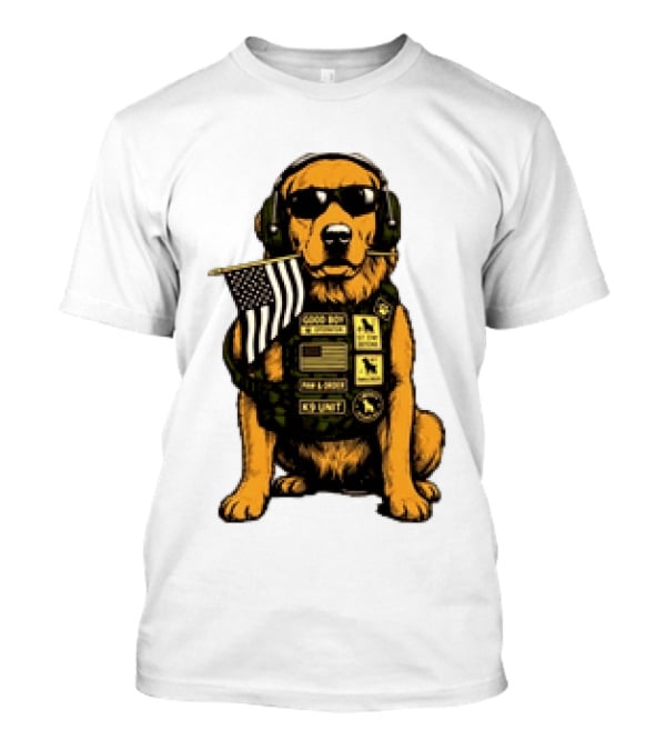 Good Boy Operator K9 Unit Can I Pet That Dog Paw & Order T-Shirt
