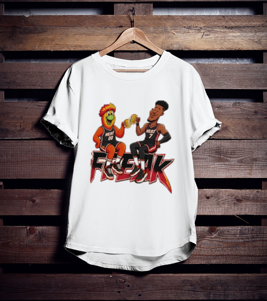 Cheers To The Freak Heat Giannis Burnie Miami T-Shirt