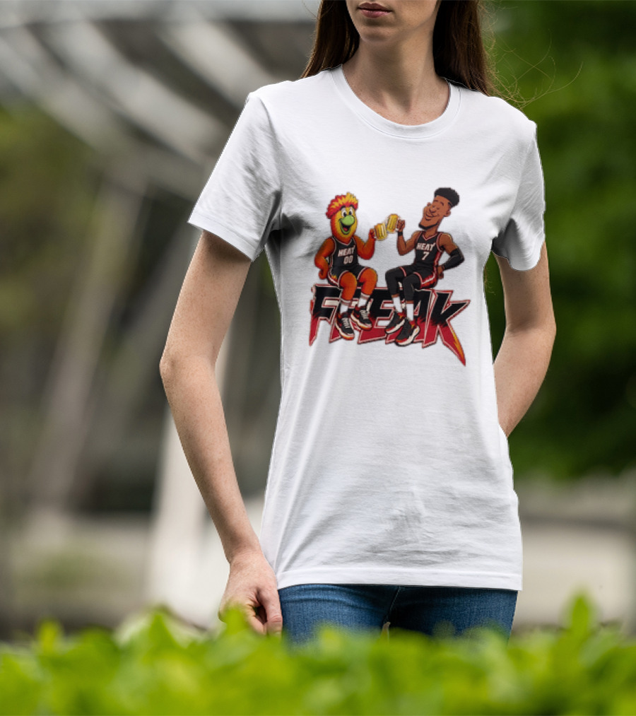 Cheers To The Freak Heat Giannis Burnie Miami T-Shirt
