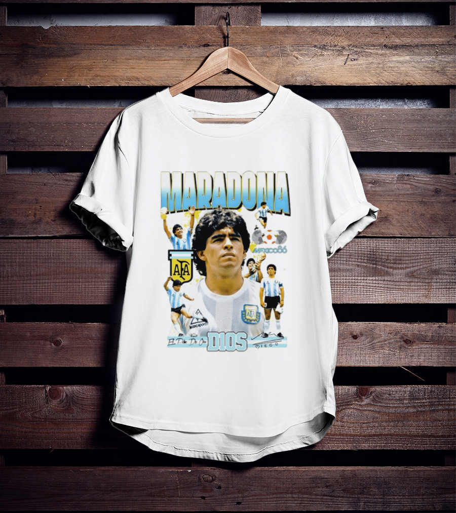 Diego Maradona AFA El Pibe De Oro D10S Mexico 86 T-Shirt