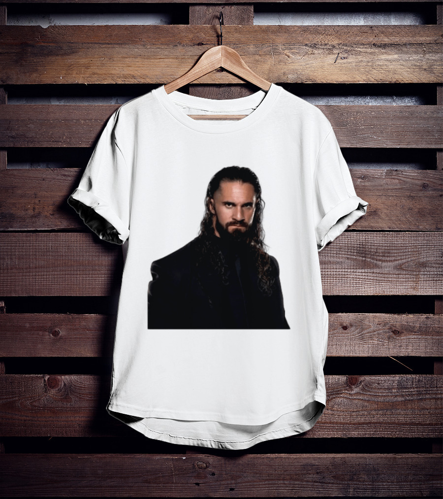 Seth Rollins Has A New Render Intense Gaze And Long Hair T-Shirt