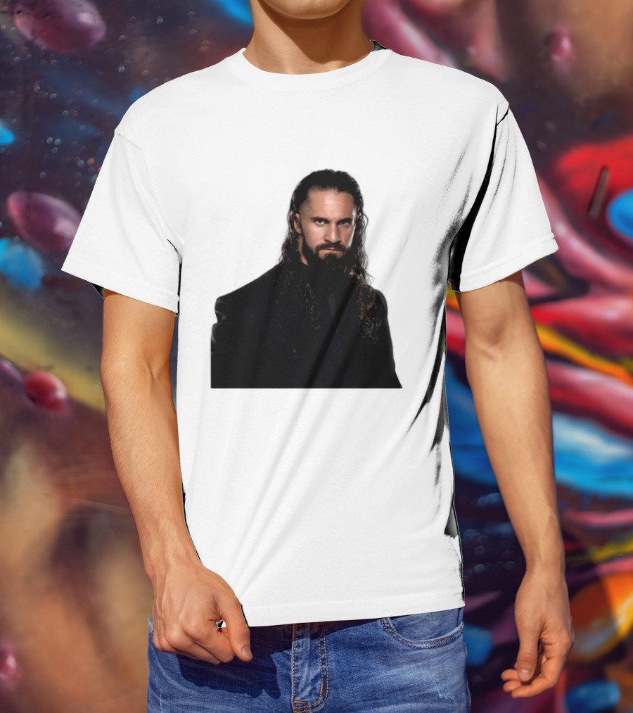 Seth Rollins Has A New Render Intense Gaze And Long Hair T-Shirt