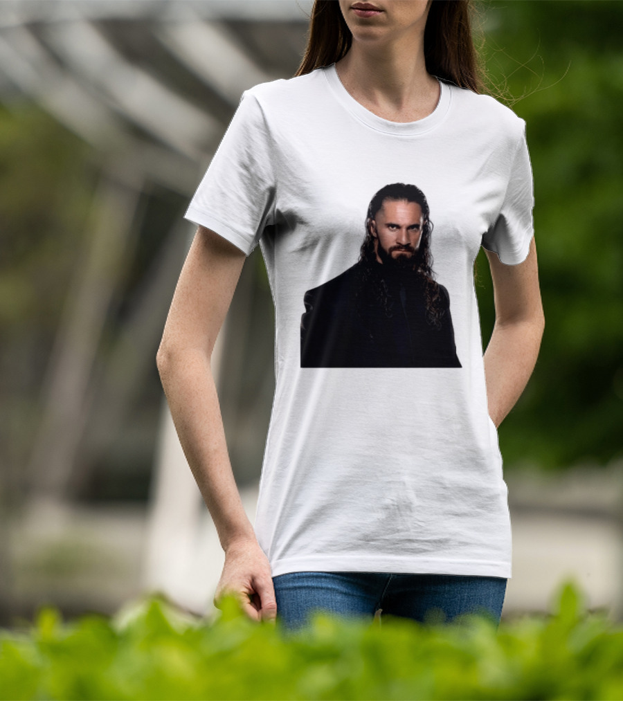 Seth Rollins Has A New Render Intense Gaze And Long Hair T-Shirt