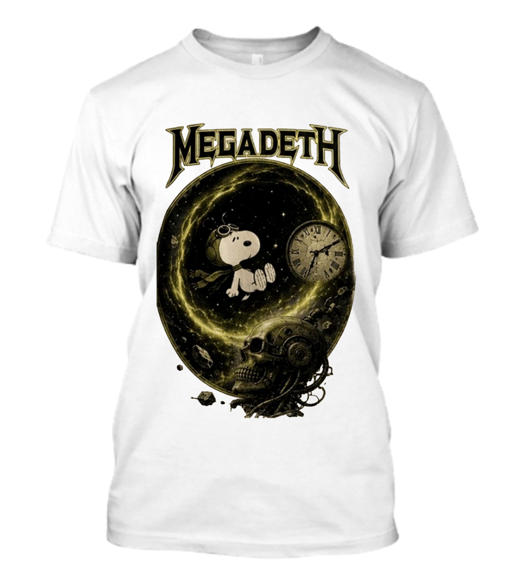 Snoopy Megadeth Countdown To Extinction Music Collaboration T-Shirt