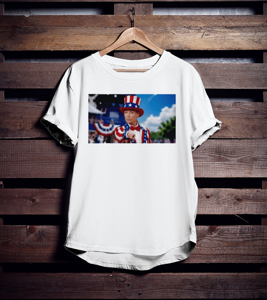 Sophia Cunningham Uncle Sam Patriotic Costume Red White Blue Stars And Stripes T-Shirt