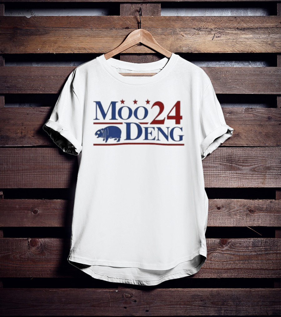 Moo 24 Deng Election Cover Buffalo Icon Stars T-Shirt