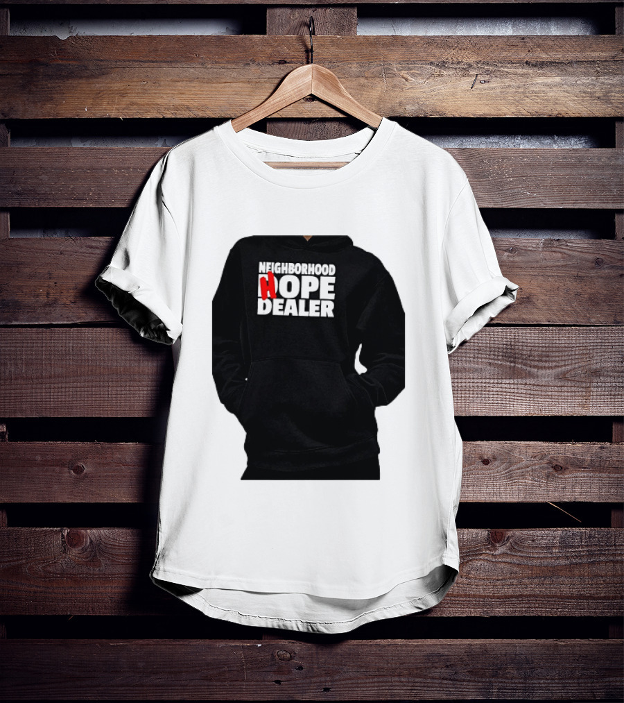 Neighborhood Hope Dealer Bold Red And White T-Shirt