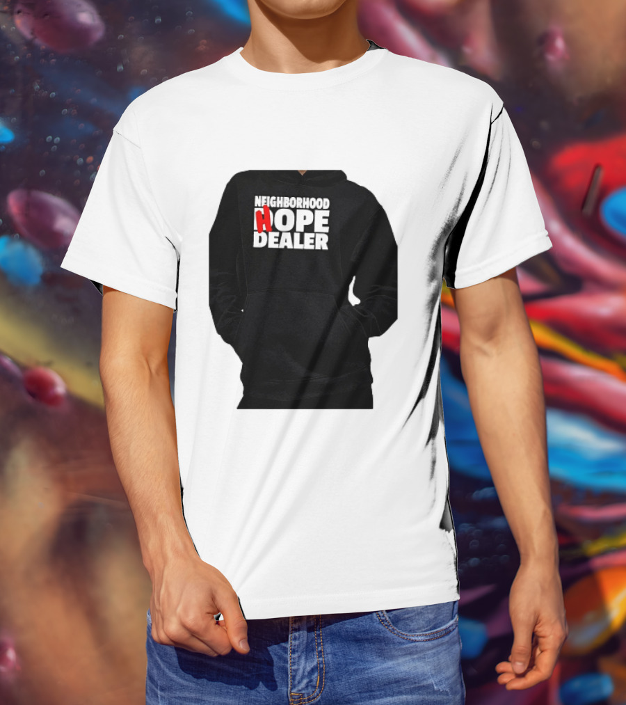 Neighborhood Hope Dealer Bold Red And White T-Shirt