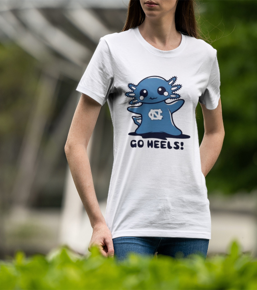 UNC Axolotl Go Heels Cute College Sports T-Shirt
