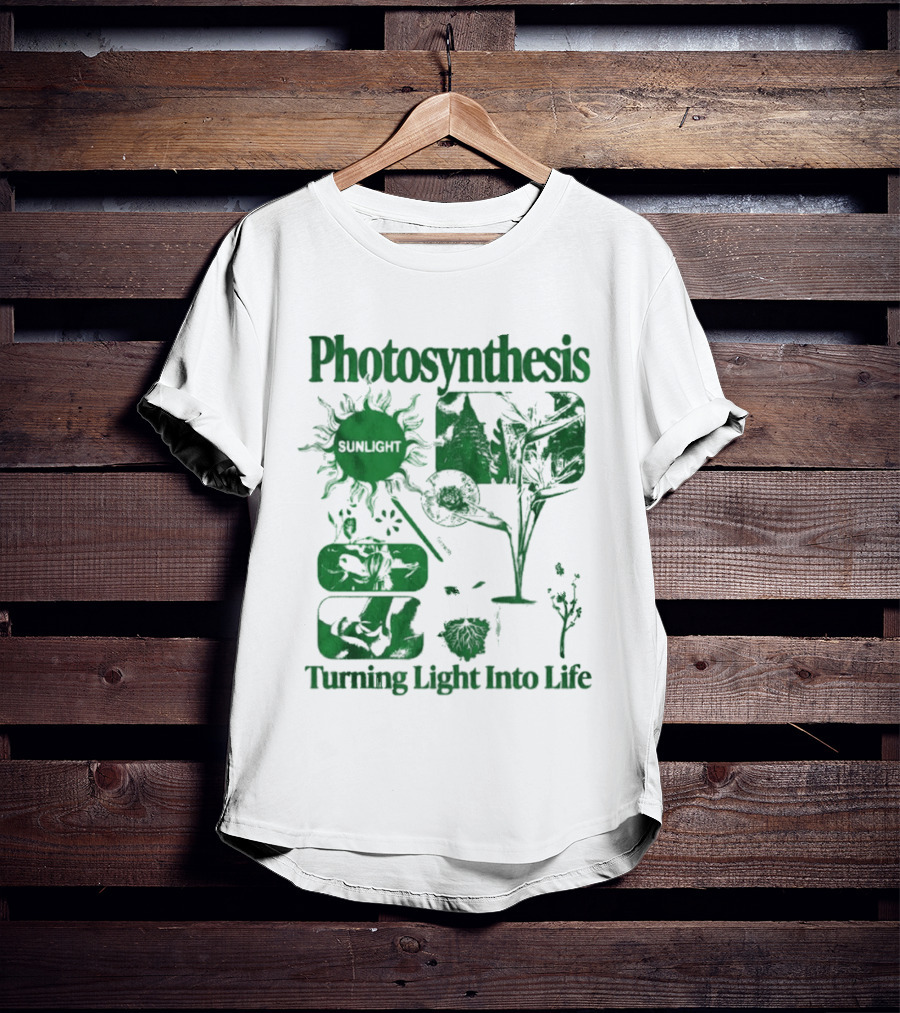 Photosynthesis Turning Light Into Life Science Botanical Diagrams T-Shirt