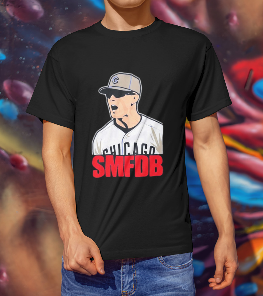 Chicago Cubs SMFDB Manager Yelling Iconic Baseball Team Fan T-Shirt