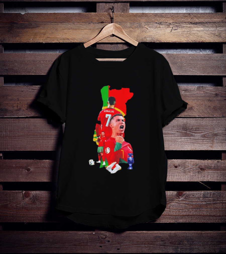 CR7 Portugal Cristiano Ronaldo Celebrating Portugal National Team Victory T-Shirt