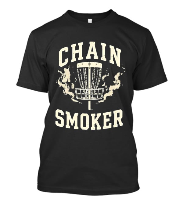 Disc Golf Fanatic Chain Smoker With Basket And Chains T-Shirt