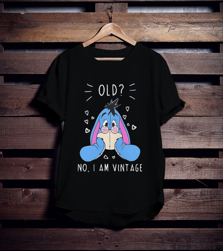 Old No I Am Vintage Disney Eeyore Wearing Glasses T-Shirt