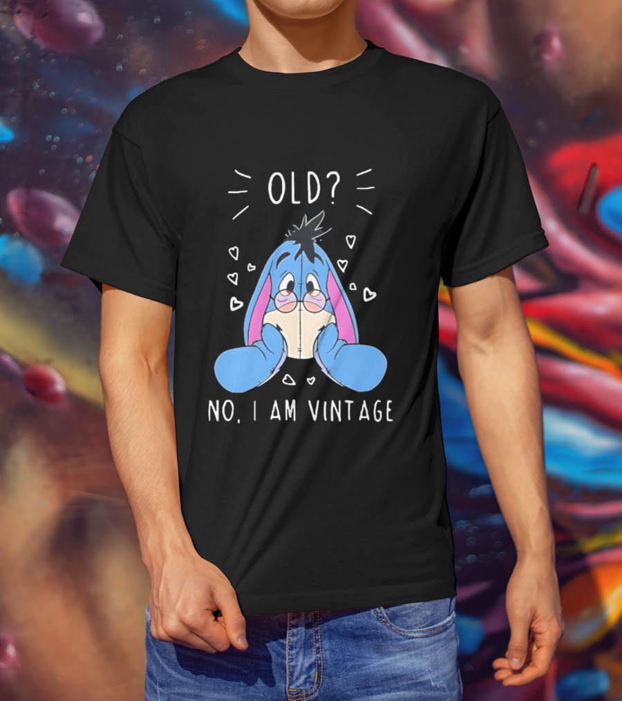 Old No I Am Vintage Disney Eeyore Wearing Glasses T-Shirt