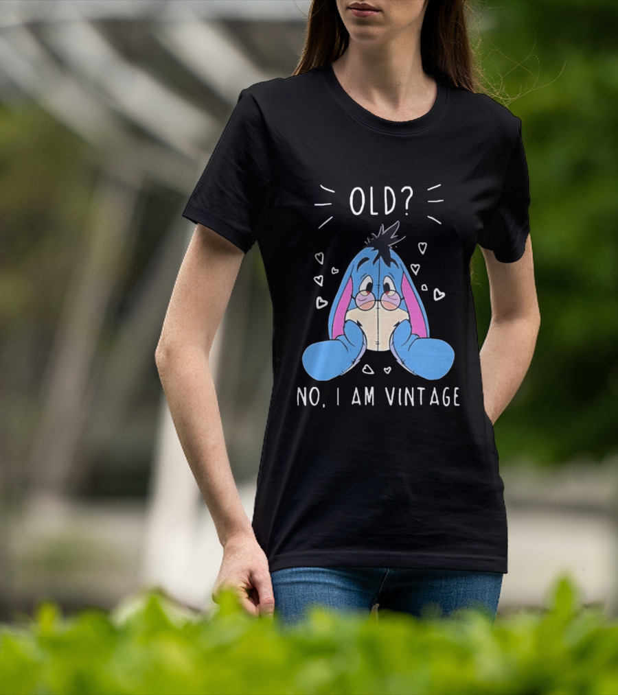 Old No I Am Vintage Disney Eeyore Wearing Glasses T-Shirt