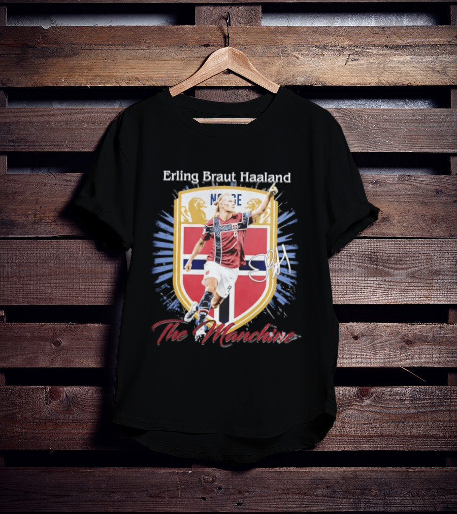 Erling Braut Haaland Norway National Team The Manchine Norway T-Shirt