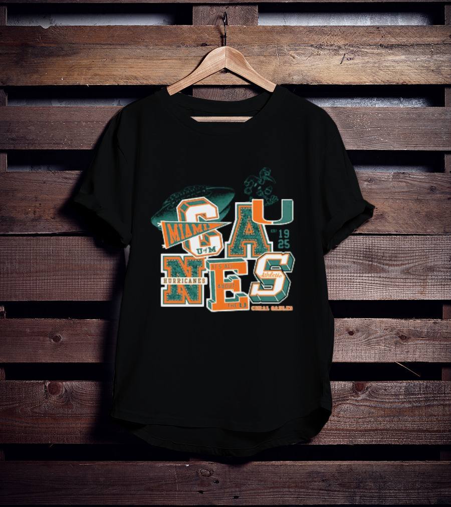 Miami Hurricanes U Coral Gables Athletic Football Team It's All About The U T-Shirt