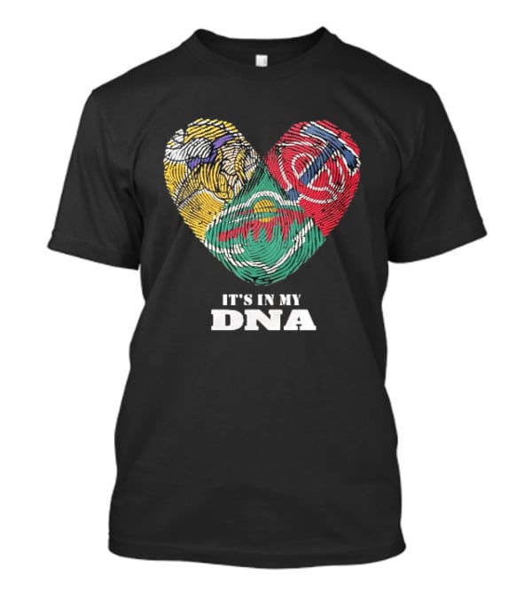Minnesota Vikings Timberwolves Wild It's In My DNA T-Shirt
