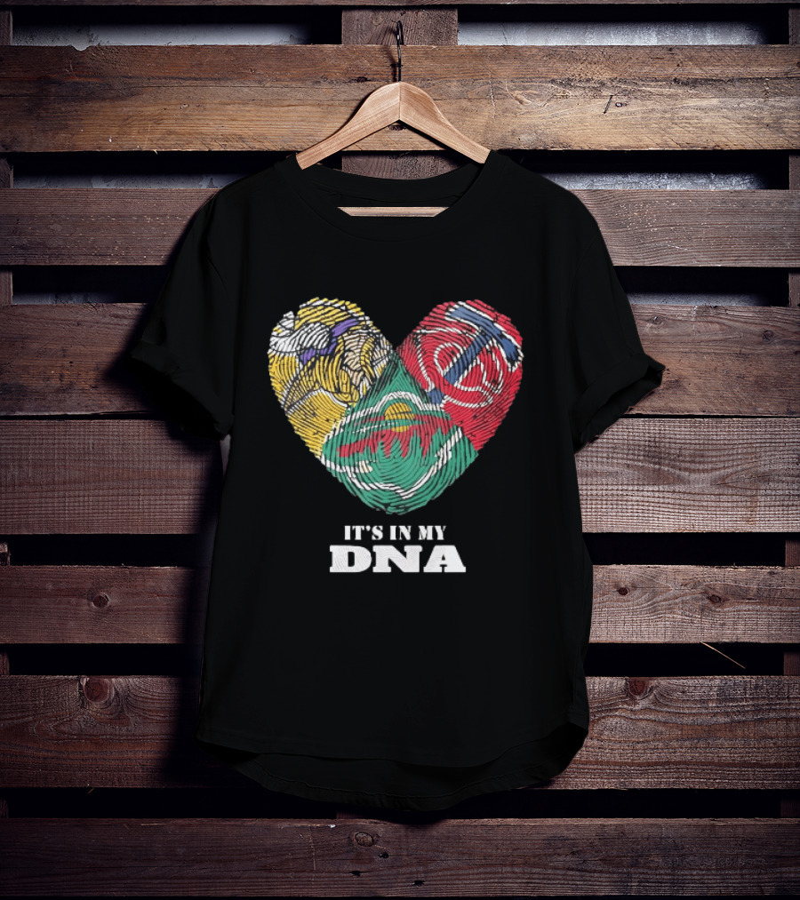 Minnesota Vikings Timberwolves Wild It's In My DNA T-Shirt