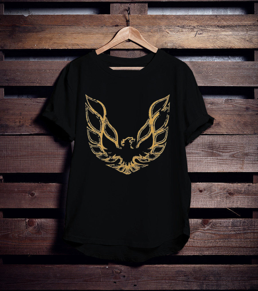 Pontiac Firebird Screaming Chicken Grunge Gold T-Shirt
