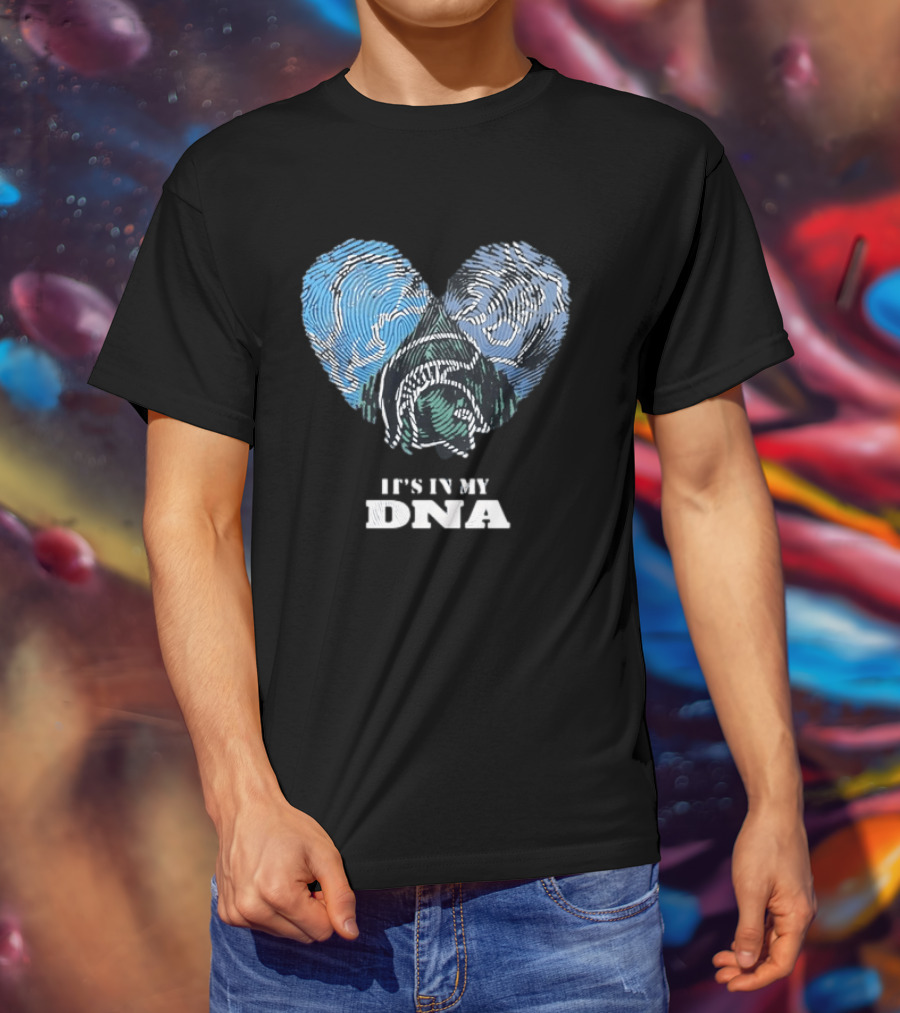 Heart Fingerprint Dog Breed Lover It's In My DNA T-Shirt