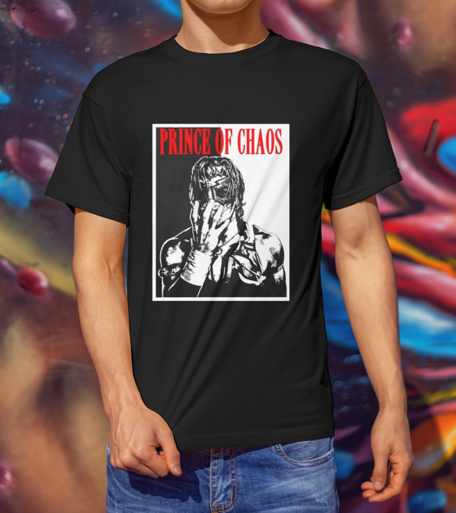Shado Jr Prince Of Chaos Wrestling Lucha Libre Masked Wrestler T-Shirt
