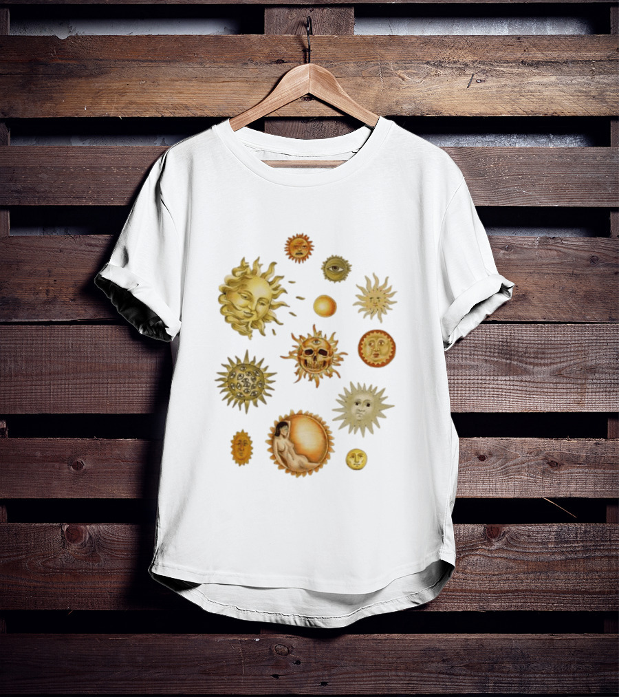 Celestial Sun Orbs Alchemy Mystic Symbols Occult Mystical T-Shirt