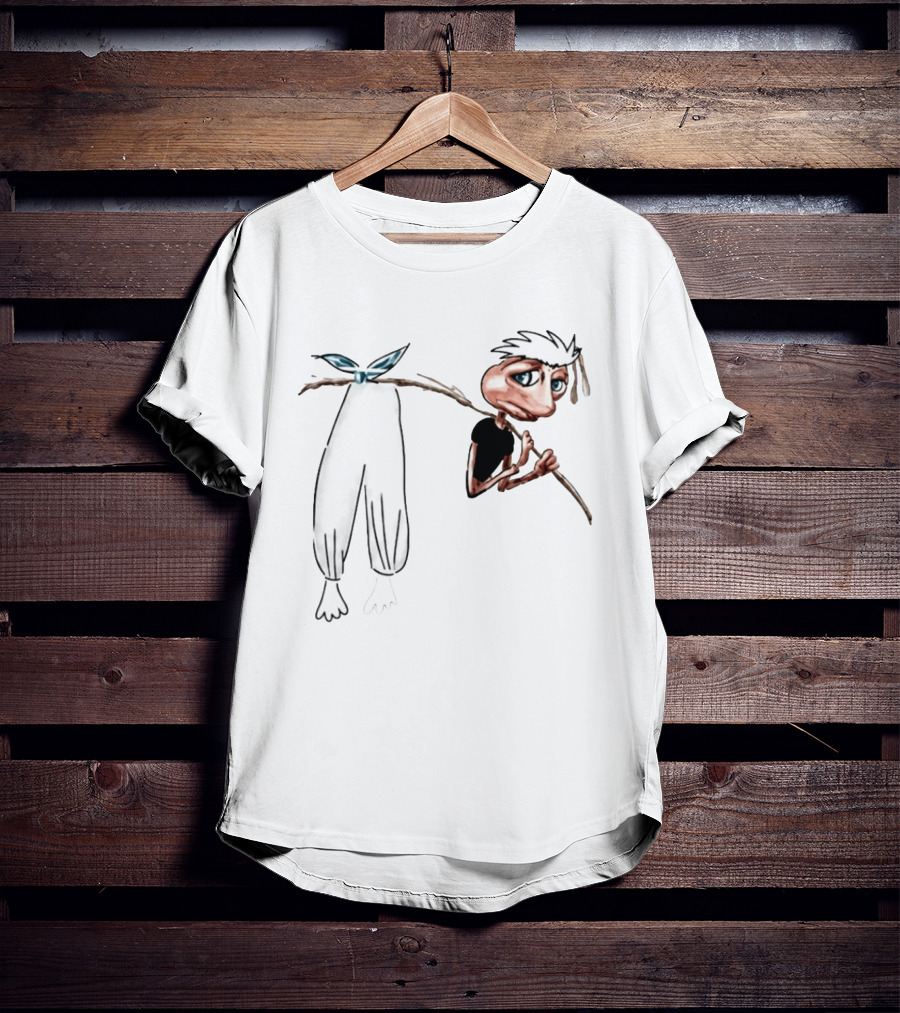 Go Jo Joe Biden Hobo Cartoon Character With Bindle And Pants T-Shirt
