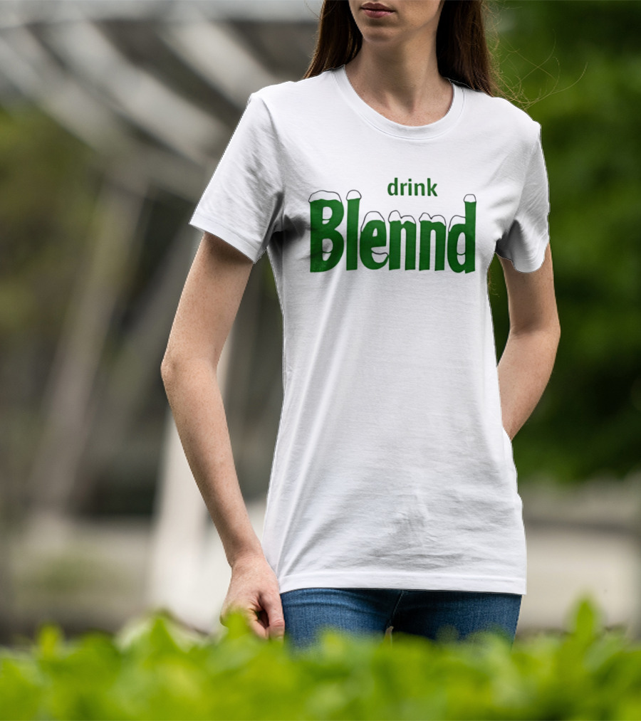 Refresh Your Routine Drink Blennd Green T-Shirt