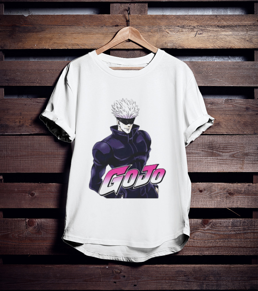 Satoru Gojo Jujutsu Kaisen Anime Crossover Jojo T-Shirt