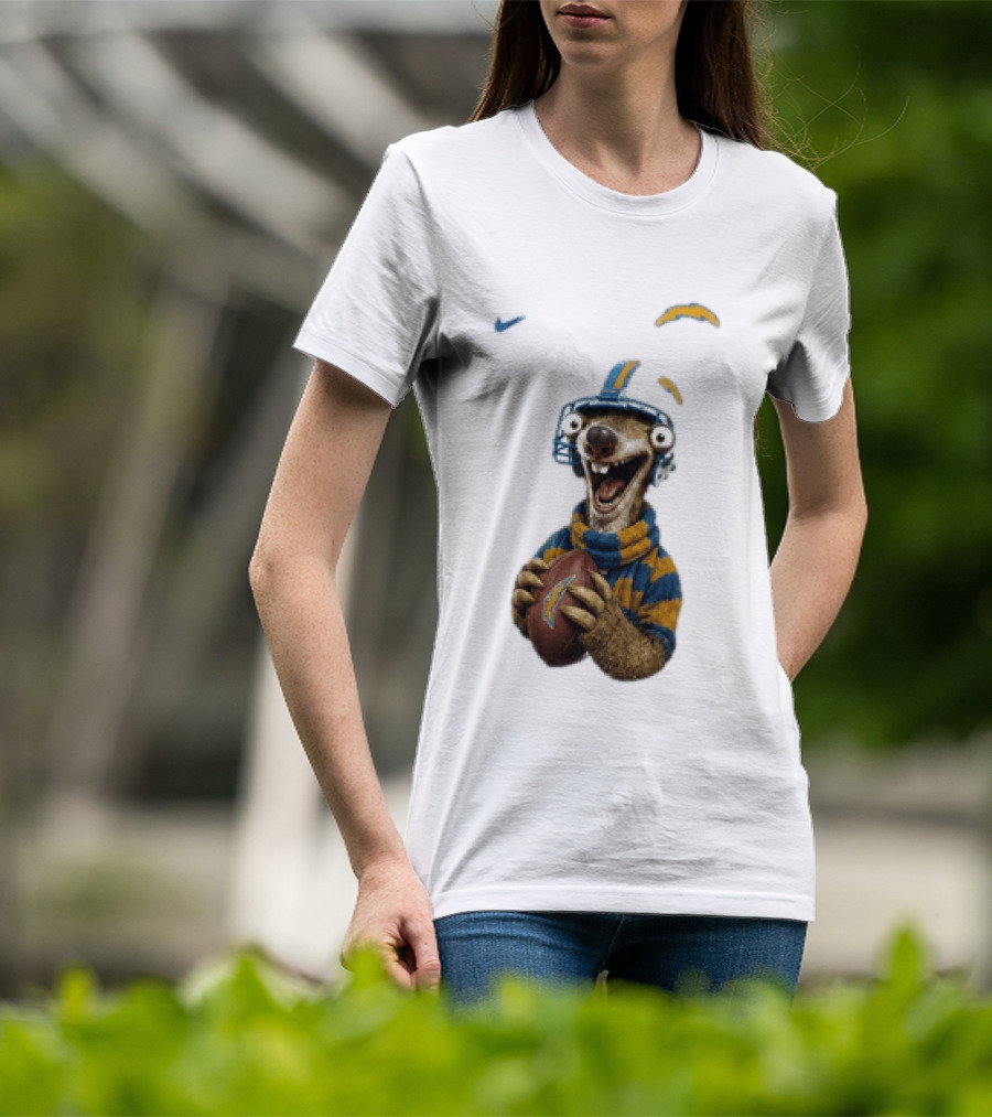 Sid Ice Age Los Angeles Chargers Football Fan Gear T-Shirt