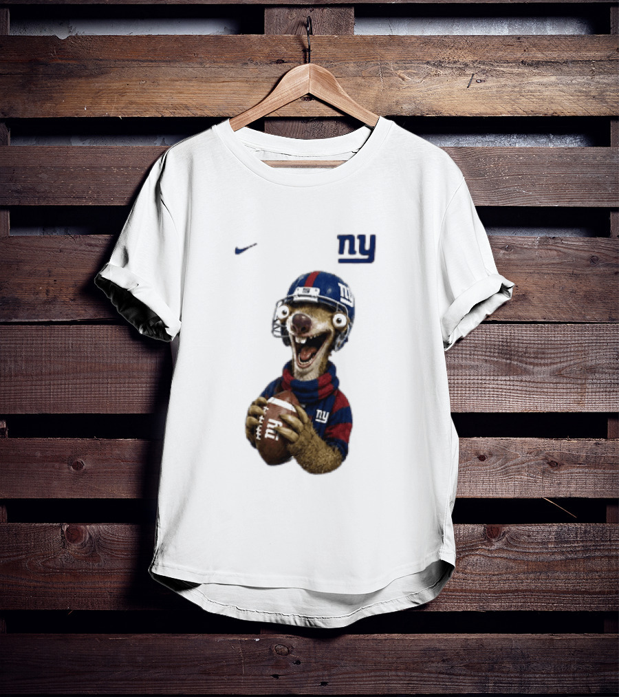 Sid The Sloth New York Giants Football NFL Fan Gear T-Shirt