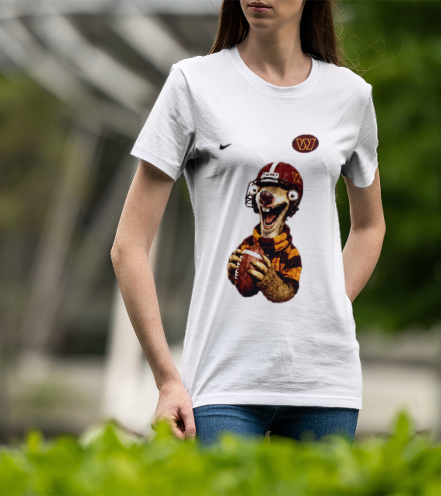 Sid The Sloth Washington Commanders Football Helmet Nike T-Shirt
