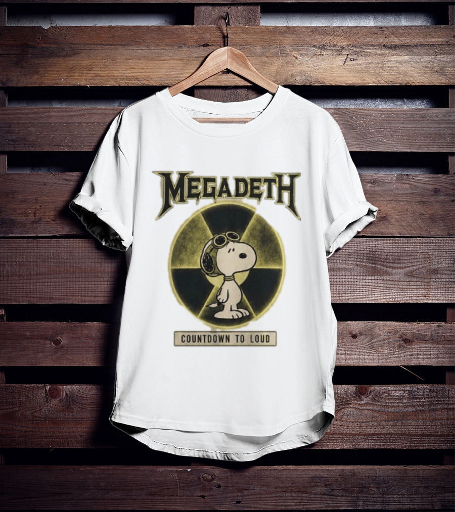 Snoopy MEgadeth Countdown To Loud T-Shirt