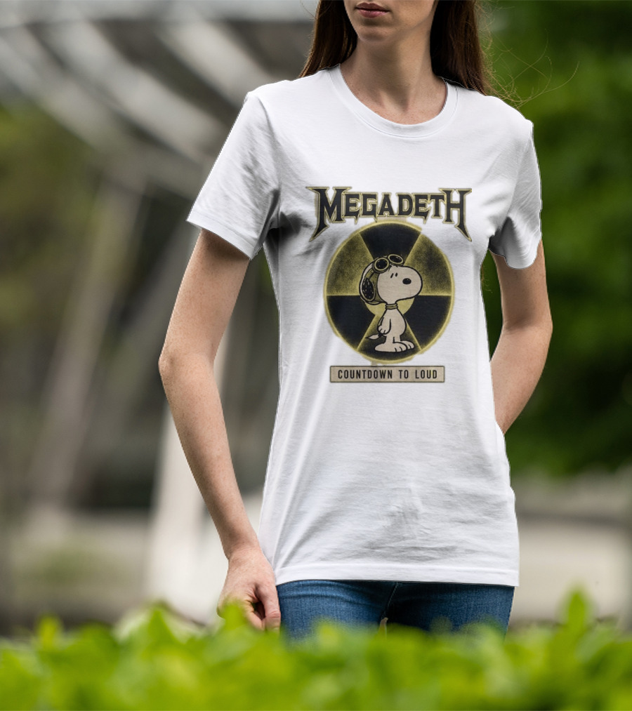 Snoopy MEgadeth Countdown To Loud T-Shirt