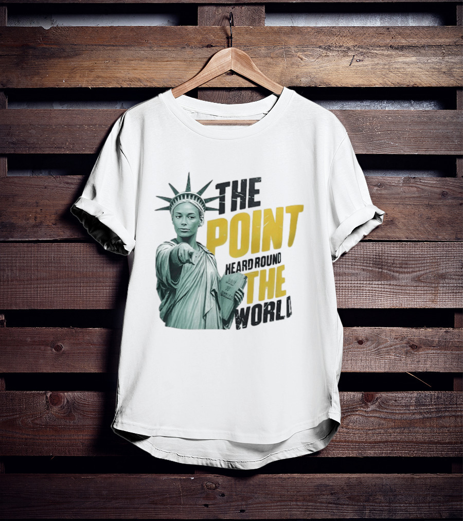 The Point Heard Round The World Statue Of Liberty Sophie Cunningham Indiana Fever T-Shirt