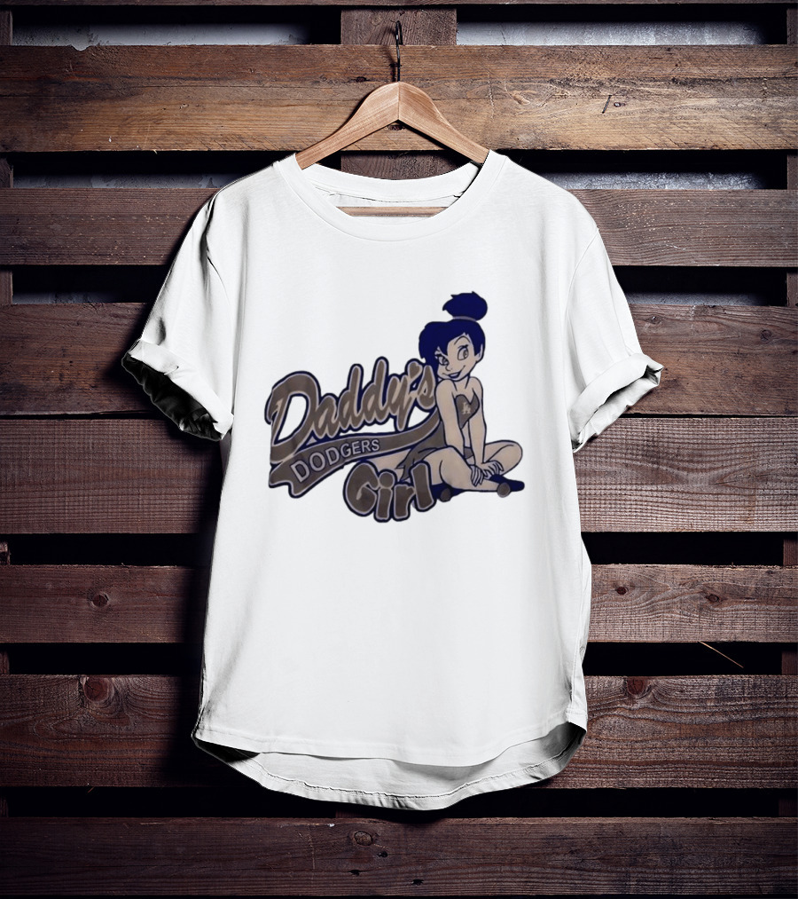 Daddy's Dodgers Girl Tinker Bell Los Angeles T-Shirt