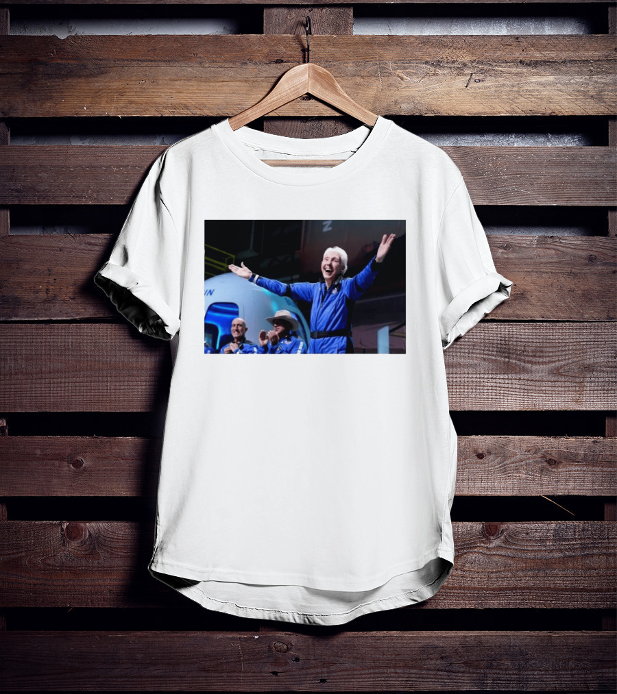 Wally Funk Age Record Space Travel Blue Origin Crew Celebration T-Shirt