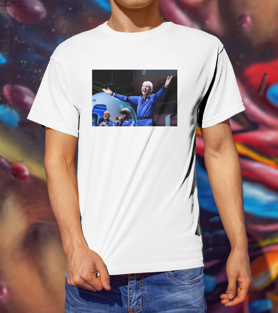 Wally Funk Age Record Space Travel Blue Origin Crew Celebration T-Shirt