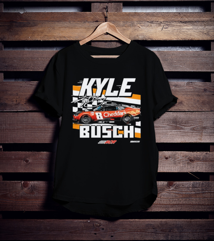 Kyle Busch Cheddar's NASCAR 8 Richard Childress Racing RCR T-Shirt