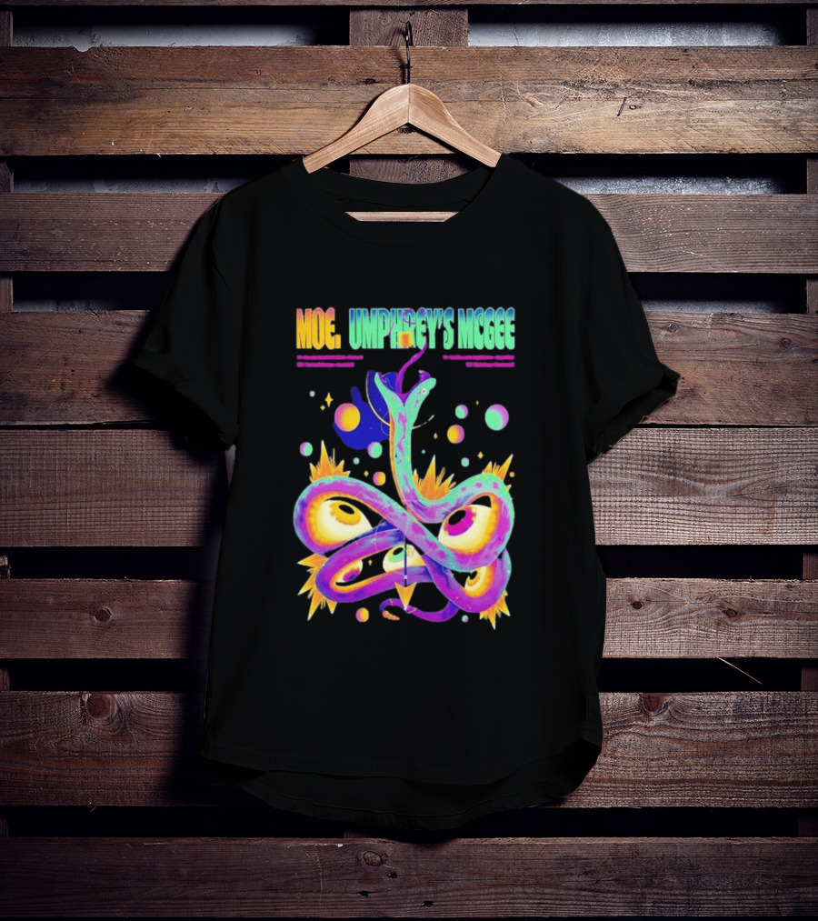Moe. Umphrey's McGee July 2026 Tour Psychedelic Spiral T-Shirt