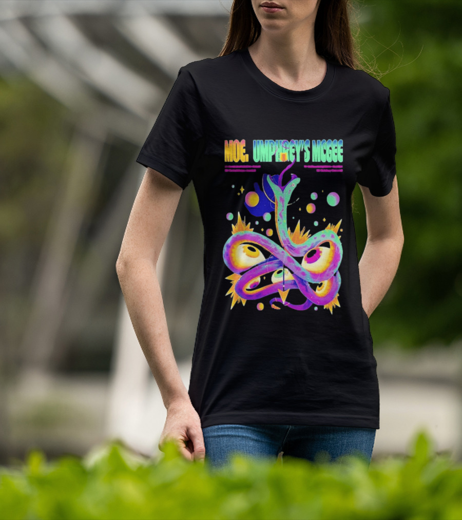 Moe. Umphrey's McGee July 2026 Tour Psychedelic Spiral T-Shirt