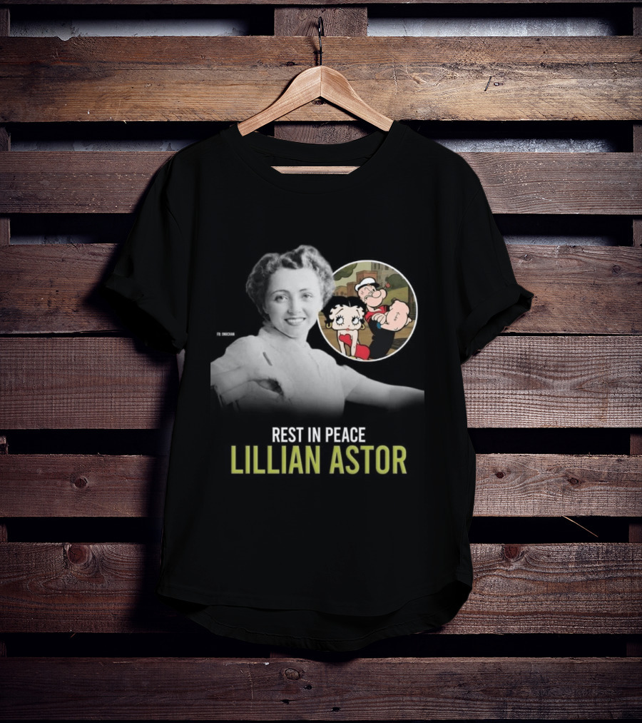 Rest In Peace Lillian Astor Betty Boop Popeye T-Shirt