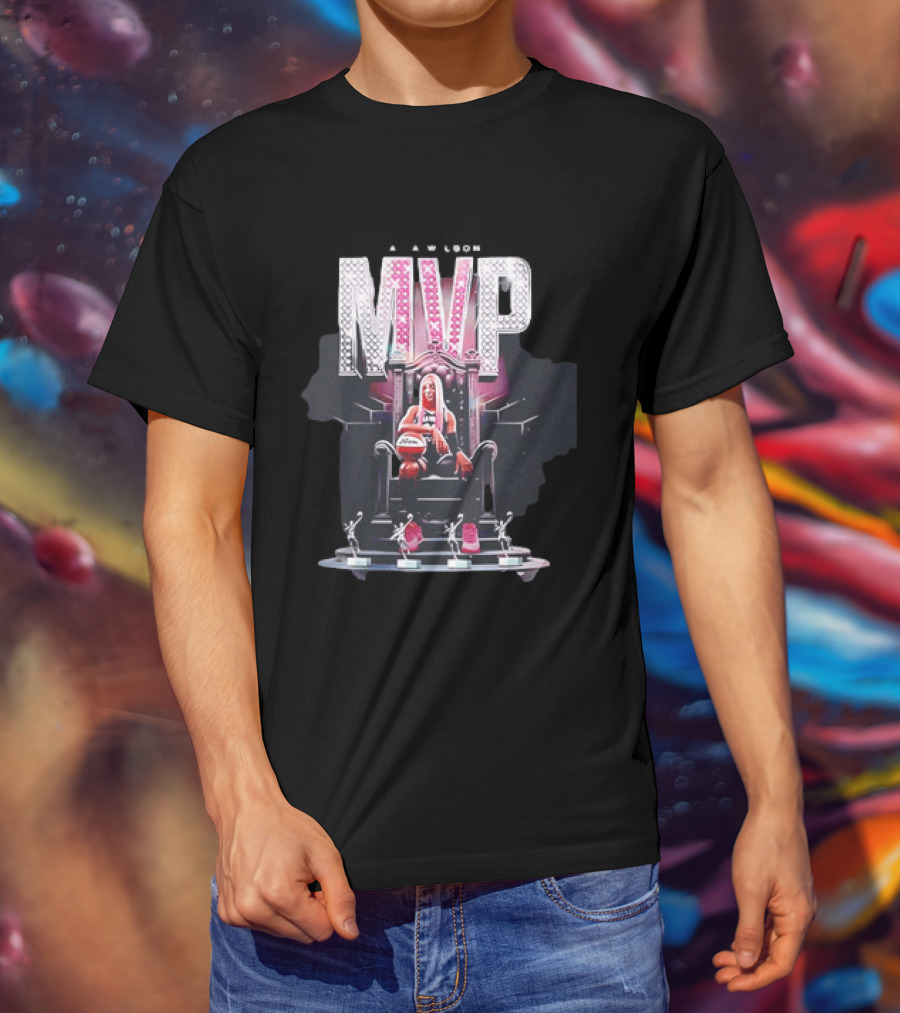 A'ja Wilson MVP Throne Las Vegas Aces Basketball Trophy T-Shirt