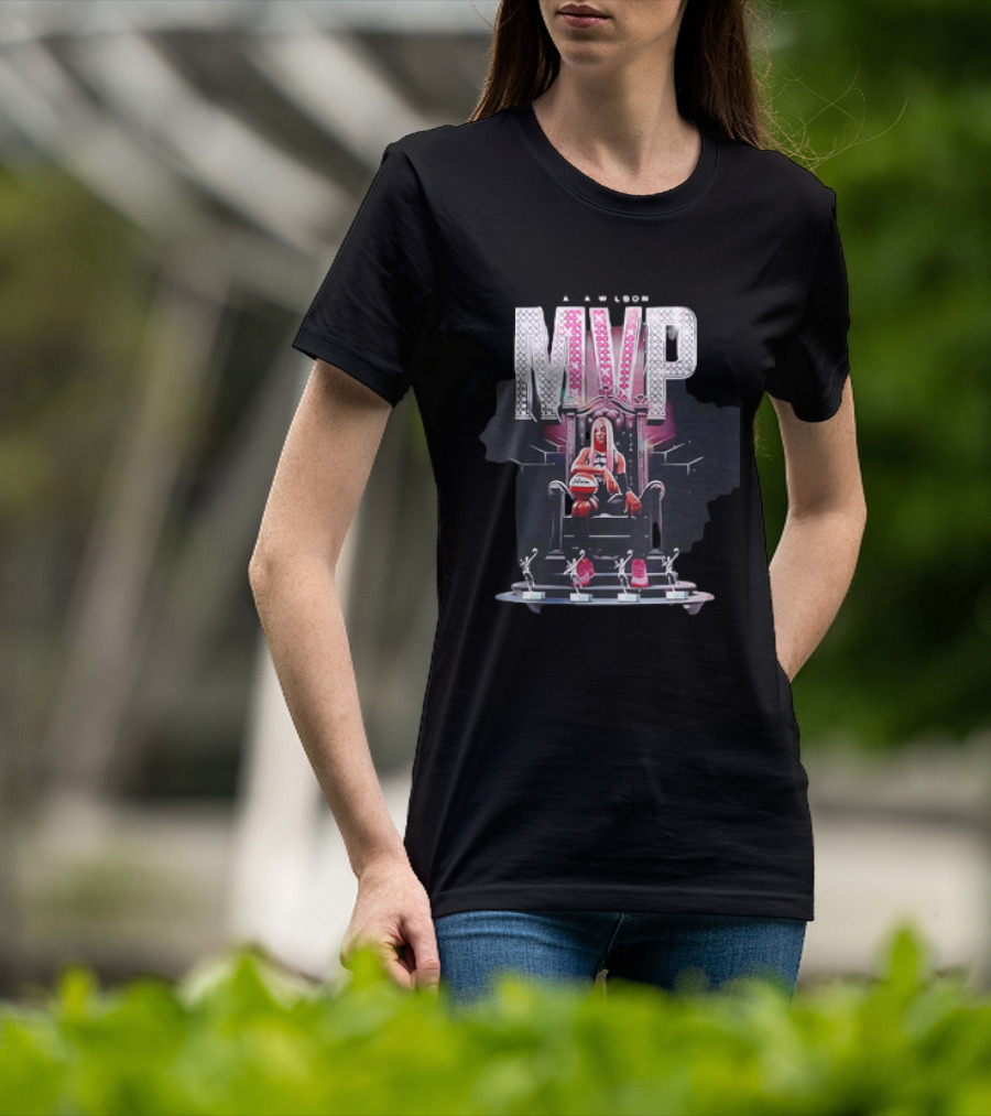 A'ja Wilson MVP Throne Las Vegas Aces Basketball Trophy T-Shirt