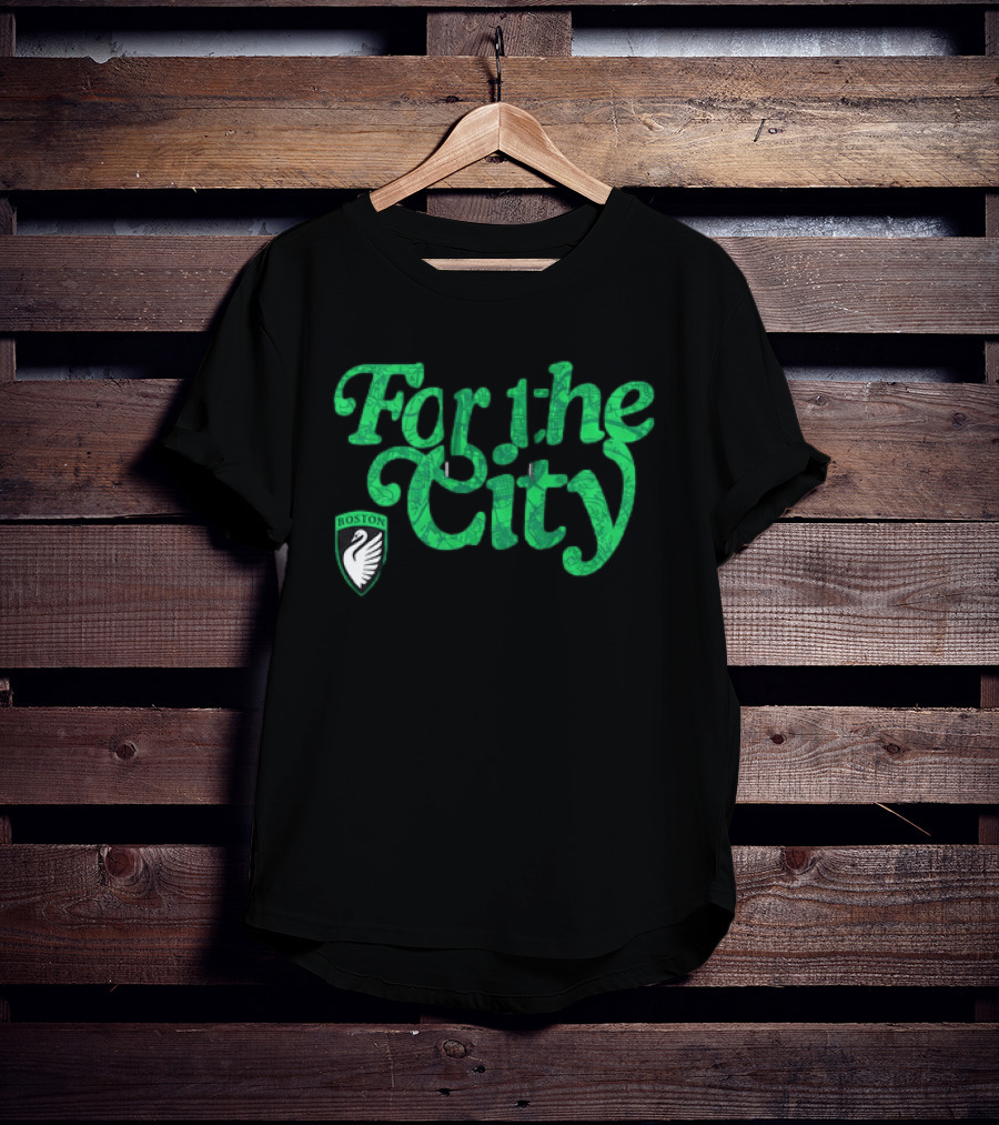 Boston Legacy FC For The City Green Swan T-Shirt